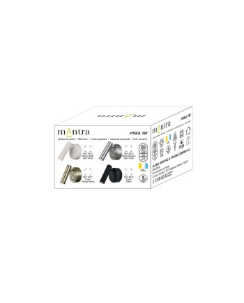 PREA * APLIQUE NEGRO LECTOR LED 3W 3000K